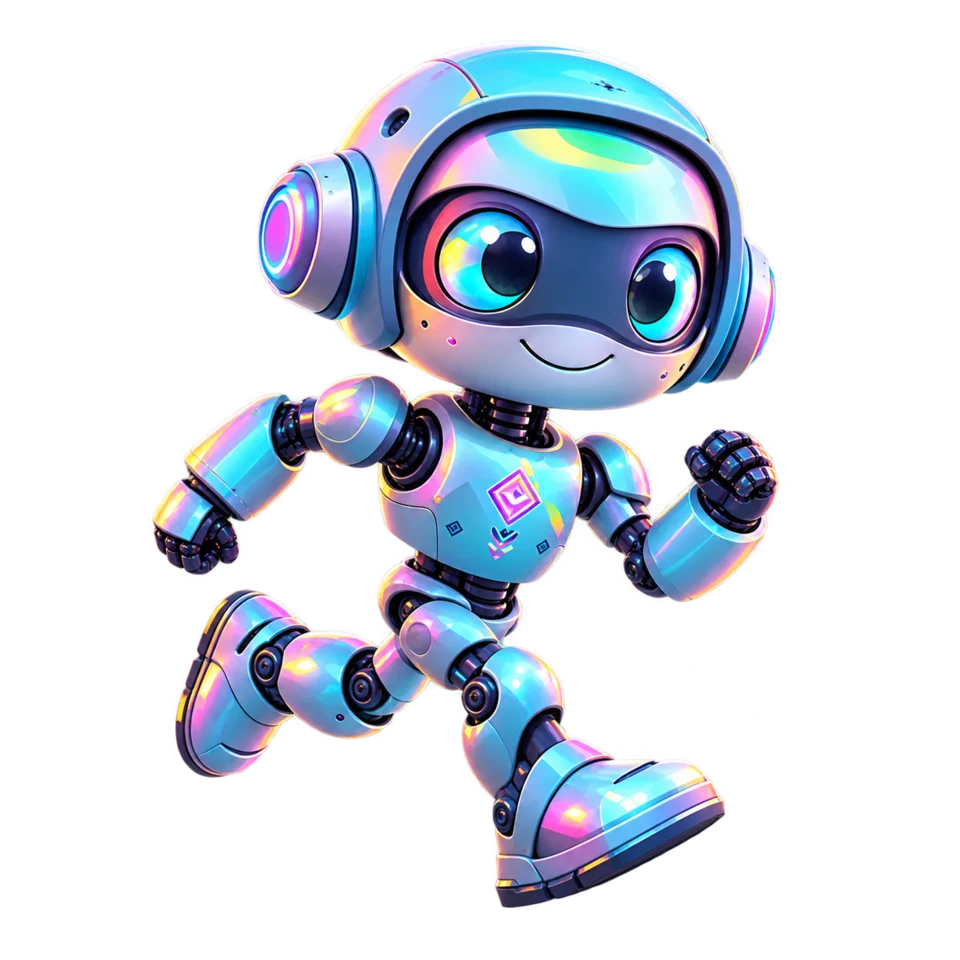 The robot ready to get started
